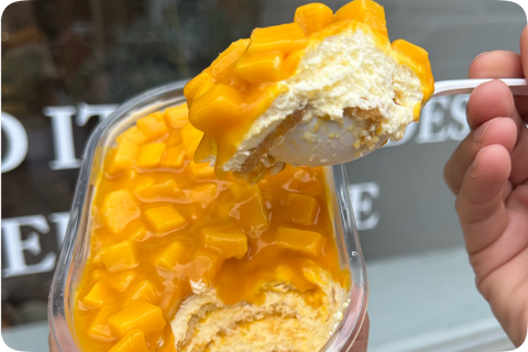 Tiramisù al mango e frutto della passione