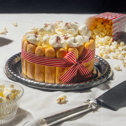 Caramel Pop Corn Tiramisù Cake
