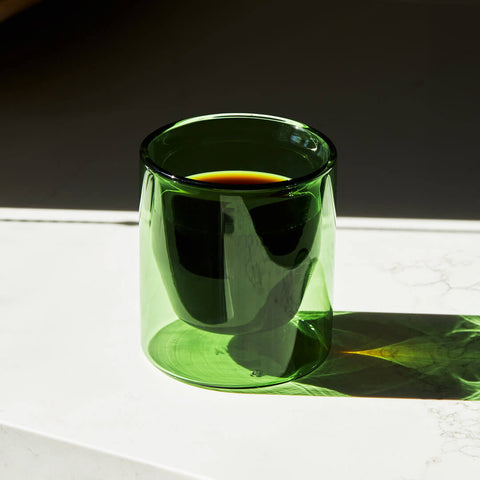 Nonna Lia Double-Wall Glass Green