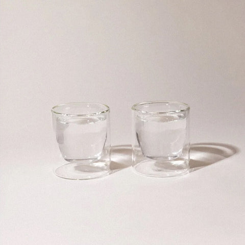 Nonna Lia YIELD 6oz Double-Wall Clear Glass Set